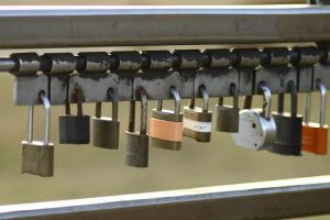 Locks in a row