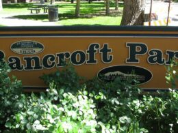 Image of the sign for the Bancroft Park in Colorado Springs, Colorado