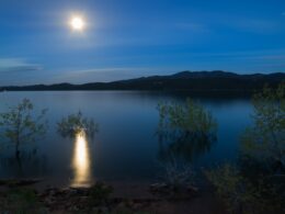 Carter Lake Berthoud Colorado Moon Shining