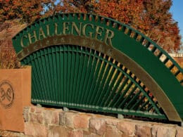 Image of the sign for the Challenger Regional Park in Parker, Colorado