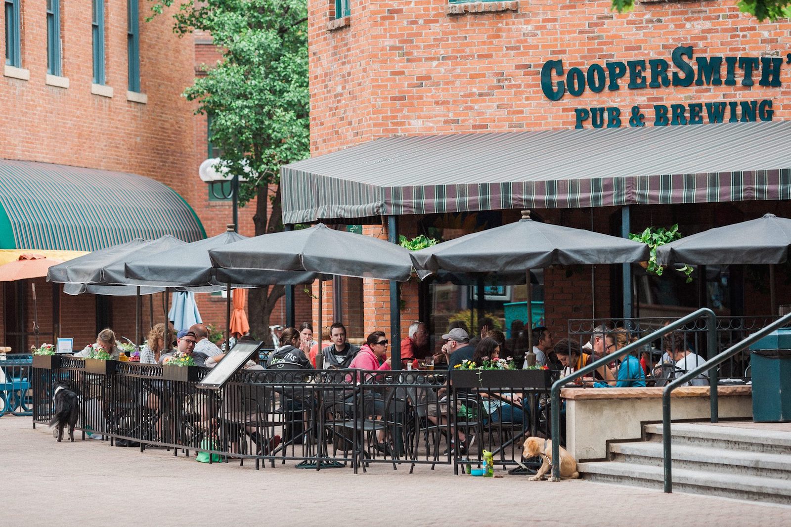 Image of CooperSmith's Pub & Brewing patio in Fort Collins, Colorado