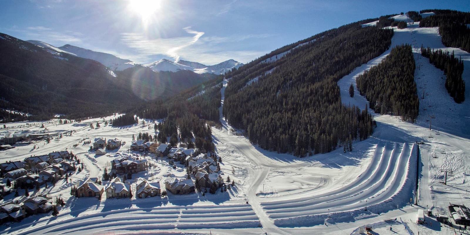 Image of the tubing hill in Copper Mountain, Colorado