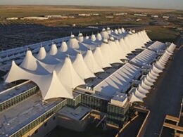 Denver International Airport Colorado Aerial View