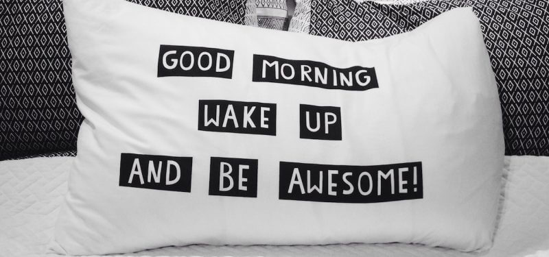 Inspirational throw pillow