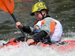 Image of a kayaker at the FIBArk Whitewater Festival in Colorado