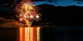 image of fireworks over a lake