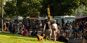 Image of people enjoying Fort Collins Food Truck Rally in Colorado