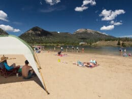 Image of people at a beach in Frisco, Colorado