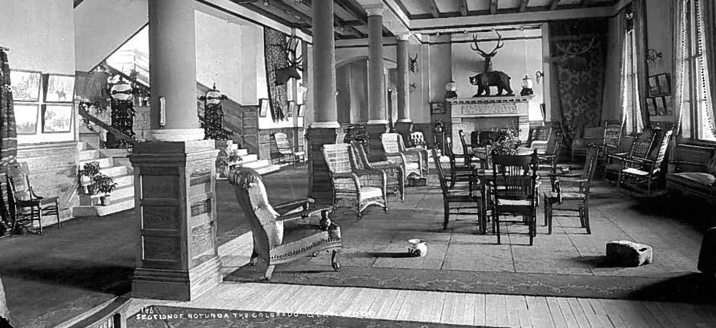 Old Lobby of Hotel Colorado Glenwood Springs