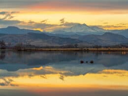 McCall Lake Colorado Longmont Snow Reflections