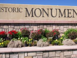 Historic Monument CO Welcome Sign