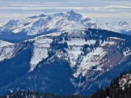 Eyes on the tall and snowy Mount of the Holy Cross in the White River National Forest