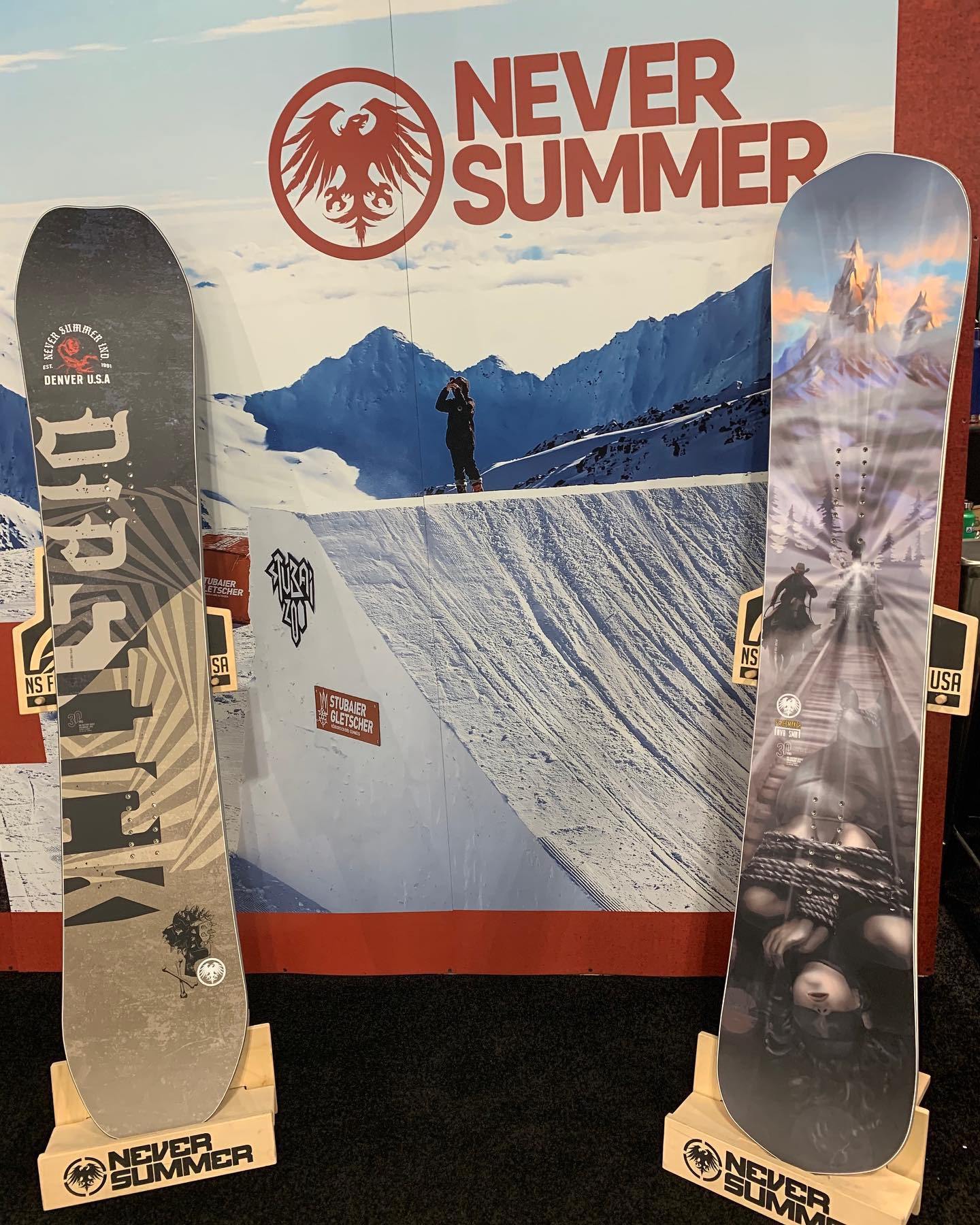 image of never summer snowboards