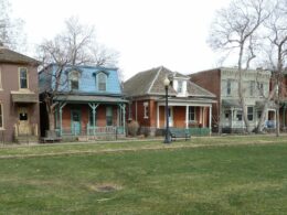 Image of the houses within the ninth street historic park in denver, colorado