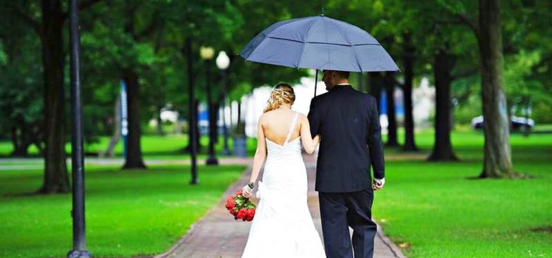 Rain on your wedding day