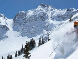Image of a skier at Silverton Mountain in Colorado