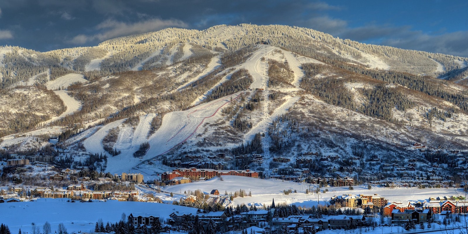 Image of ski trails at Steamboat Resort in Colorado