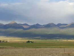 Image of the mountains in the Bluff and Summit Park in Westcliffe, Colorado