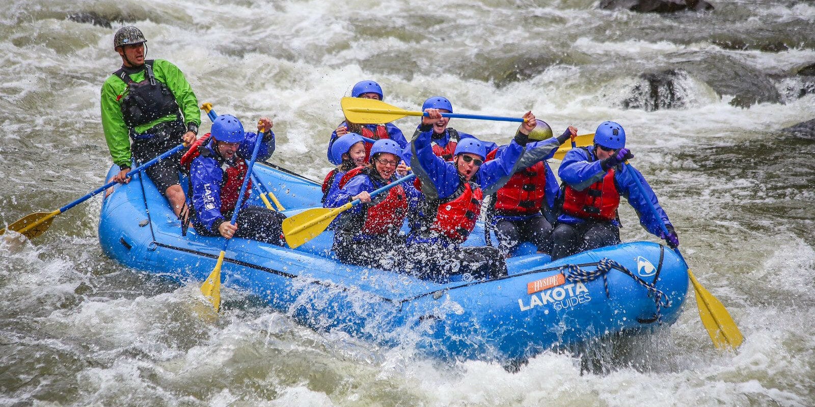 Image of people whitewater rafting in Colorado