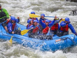 Image of people whitewater rafting in Colorado